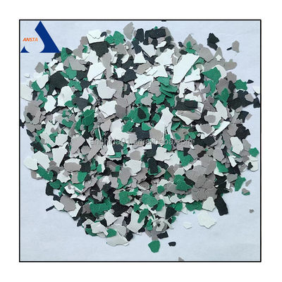 Anwendungsmethode für die Beschichtung mit mehrfarbigen Flake Chips