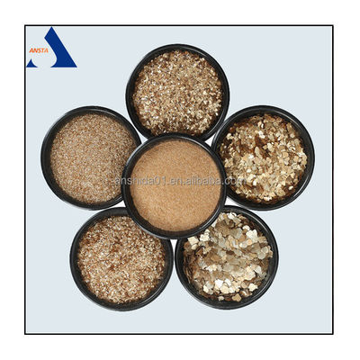 1-3 mm 2-4 mm Phlogopit Mica Flakes 20 Mesh Gold Flakes 40 Mesh Verkalkte Mica Flakes